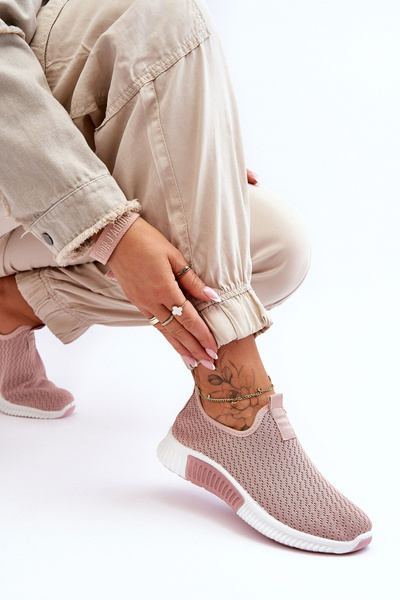 Klasikiniai Slip-On treniruokliai Šviesiai rožiniai Frankie
