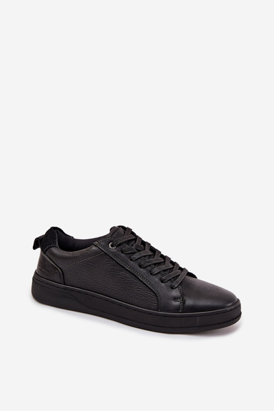 Leder Herren Sneakers Lee Cooper LCJ-25-33-3965 Schwarz