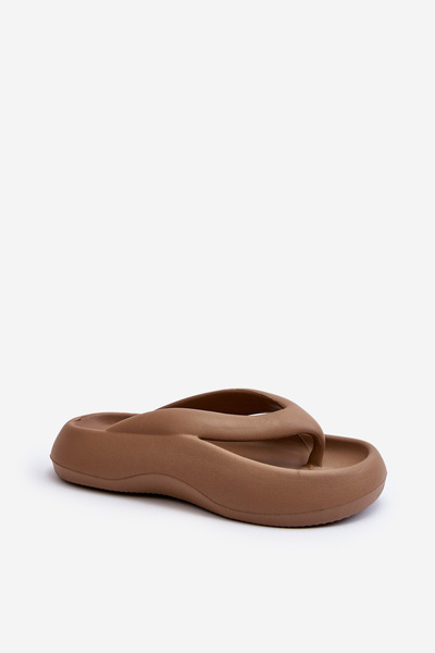 Damen Schaumstoff Flip-Flops Japanisch Khaki Roux