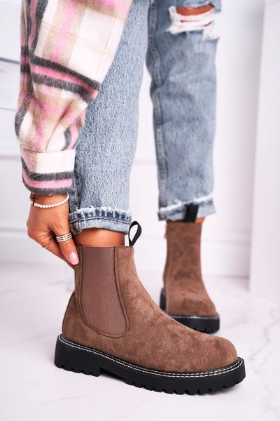 Khaki Stiletto-Stiefel für Frauen Resist