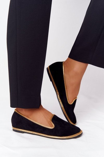 Women’s Suede Loafers Lu Boo Black