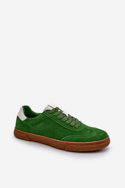 Baskets en daim pour hommes Big Star NN174188 vert