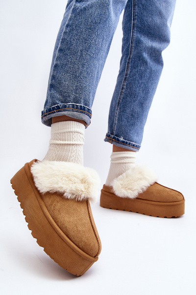 Boots de neige femme à semelle épaisse Camel Starlyn