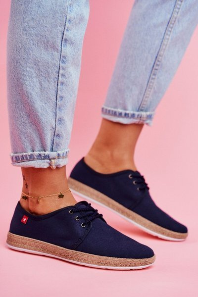 Big Star Damen Espadrilles Marineblau FF276042