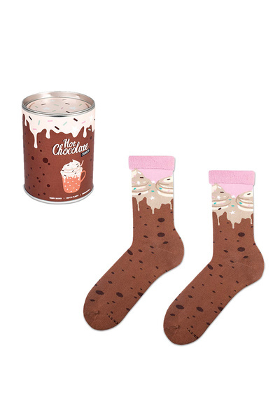 Zooxy Terry Chaussettes chaudes d'hiver au chocolat chaud