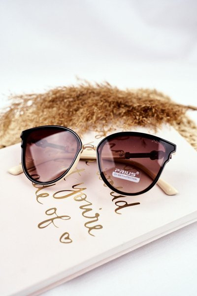 Moteriški akiniai nuo saulės Prius PR-V33/2 Brown Beige Gradient