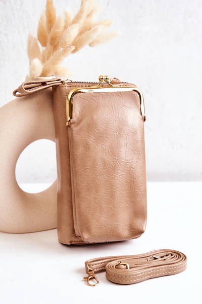 Sac à main portefeuille 2 en 1 sur le Bigiel Beige Leonore