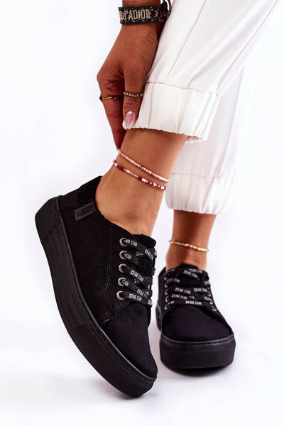 Baskets avec système de mousse à mémoire de forme pour femmes Big Star KK276001 Noir