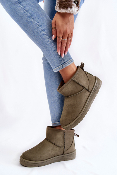 Warme Schneestiefel für Damen Big Star KK274292 Khaki