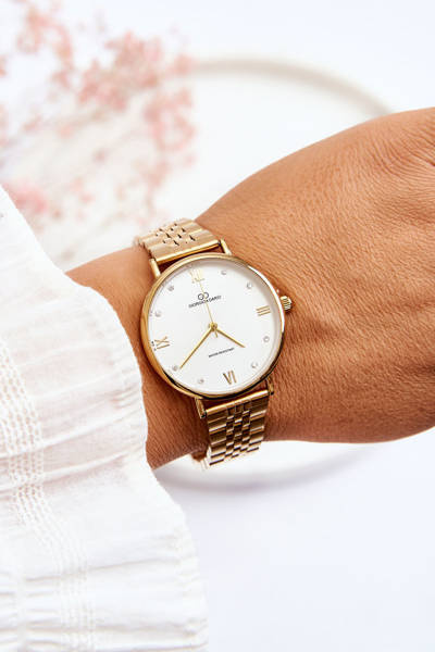 Montre Etanche Femme Cadran Lumineux Giorgio&Dario Doré