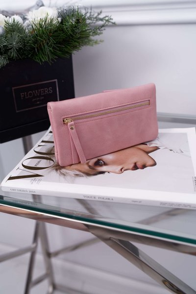 Women's Wallet Large Pink with Latch