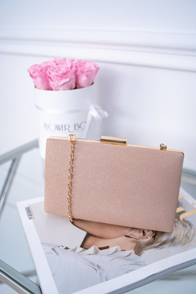 Sac à Main de Soirée Femme Brocart Rose