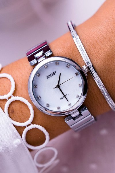 Damenuhr Ernest Silber Minaria