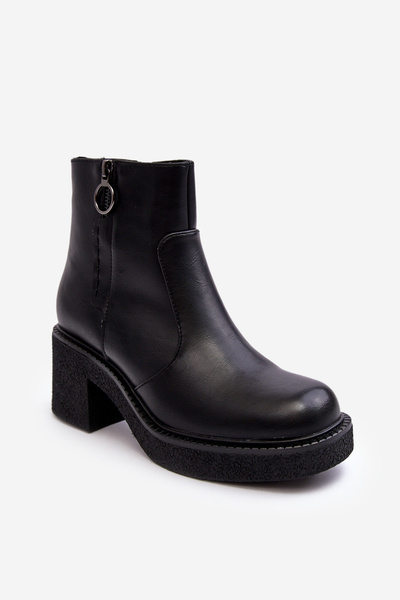 Damen Schnürstiefel Schwarz Romella