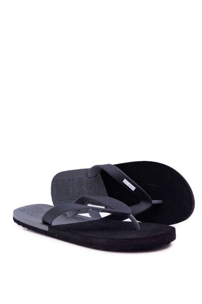 Tongs pour hommes Big Star noir AA174422