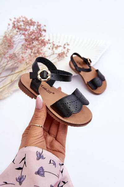 Sandales Classiques Pour Enfants Noir Izzy