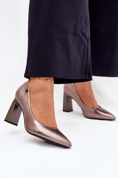 Pantofi Cu Toc Pentru Femei Vinceza 62252 Grafit