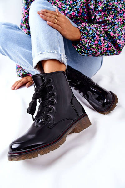 Bottes Isolantes Laquées Noir Lomess