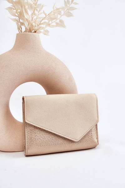 Women's Small Wallet With A Magnet Golden Zaya
