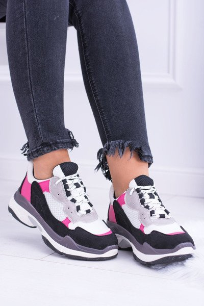 Pantofi sport pentru femei albe sponeto