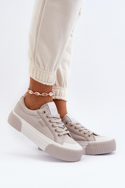 Damen-Sneaker mit dicker Sohle Lee Cooper LCW-24-31-2178 Grau