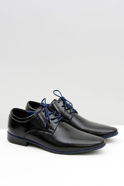 Chaussures Semi-Marcello Business noires pour hommes