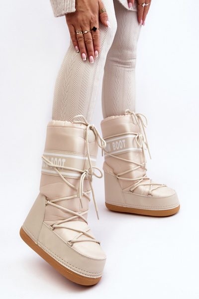 Női High Snow Boots Bézs Venila