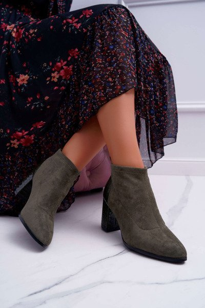 Damen Chamois Stiletto Stiefel Khaki Ferrous