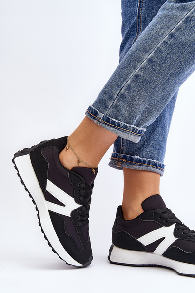 Chaussures de sport noires pour femmes Chloette