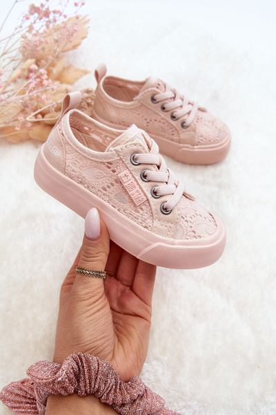 Durchbrochene Sneakers Big Star JJ374130 Nude