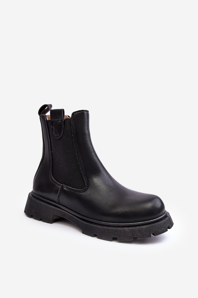 Botine negre cu fermoar femei Ramhel