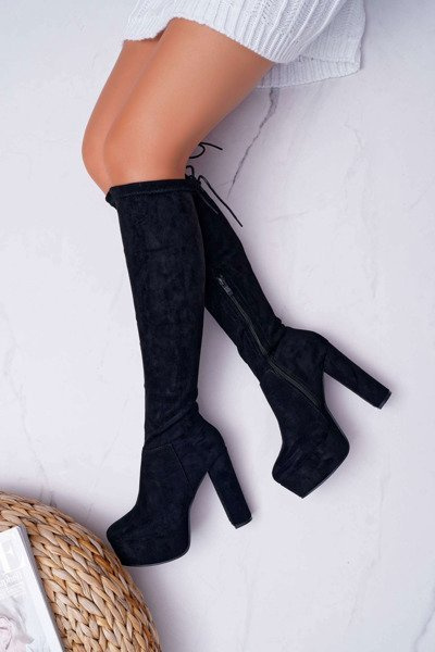 Women's Stiletto Boots Black Kontiga