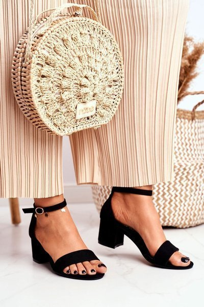 Sandale pentru femei Eco-Suede Black Oh Baby!