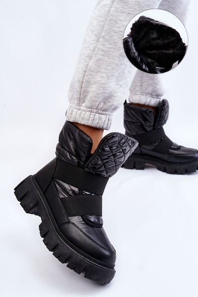 Bottes avec isolation pour femmes noires Feritos