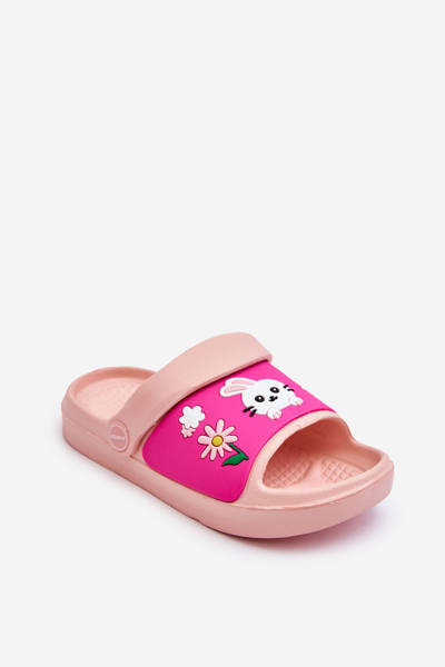 Sandales Claquettes Légères Enfant Motif Animal Rose Rico