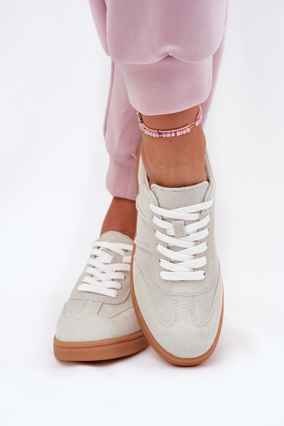 Velúr Alacsony Sneakers Nők Szürke Paliana