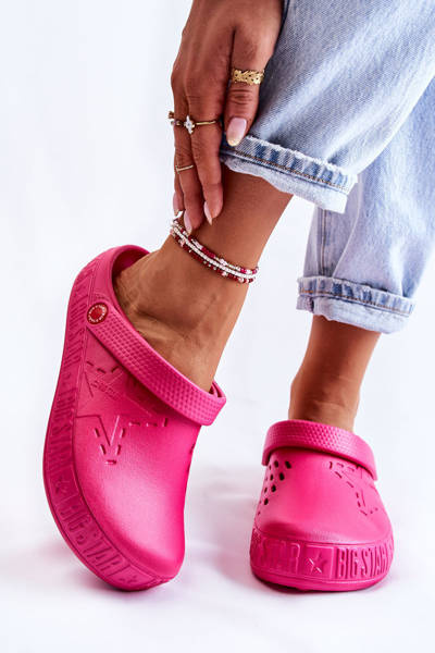 Női könnyű papucs Big Star II275007 Fukszia