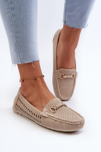 Mocassins En Treillis Noirs Femme Rasirna