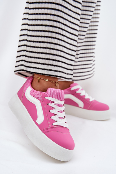 Baskets Femme Sur Plateforme Fuchsia Tellnira