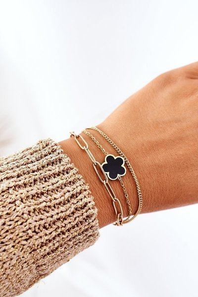 Armband an Dreifachkette Gold