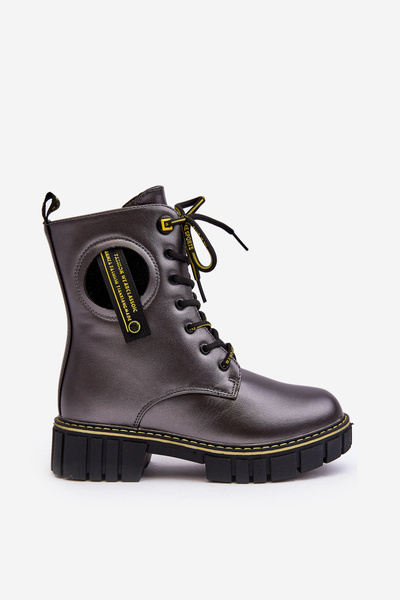 Bottines Trappeur Rembourrées Enfant Gris Iomare