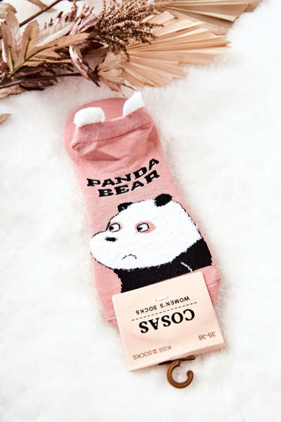 Chaussettes Femme Ours En Coton En Coton COSAS Rose
