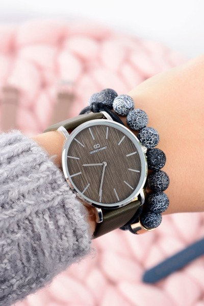 Montre pour femme en cuir élégant olive Giorgio&Dario