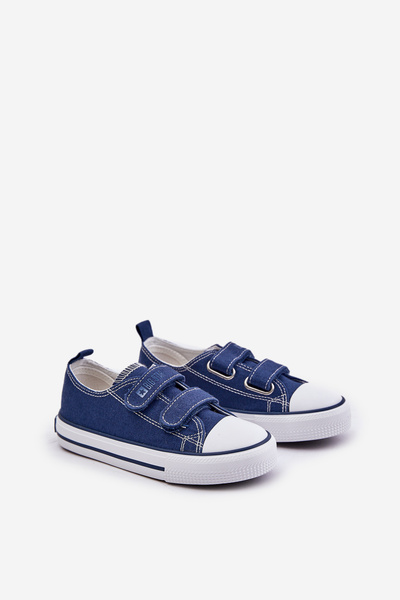 Kinder Sneakers Mit Klettverschluss Big Star OO374010 Marineblau