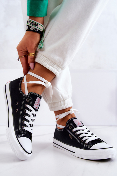 Női klasszikus tornacipő Cross Jeans JJ2R4011C fekete
