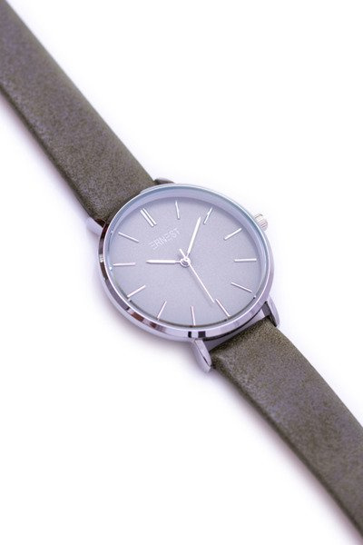 Ernest Montane Khaki Silver Damenuhr mit Umschlag