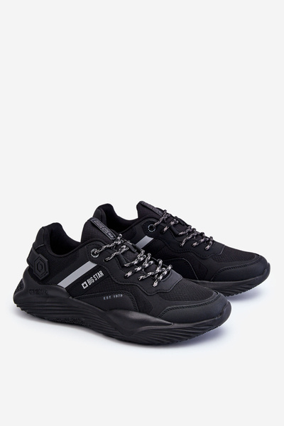 Baskets légères pour hommes avec système de mousse à mémoire de forme Big Star LL174150 noir