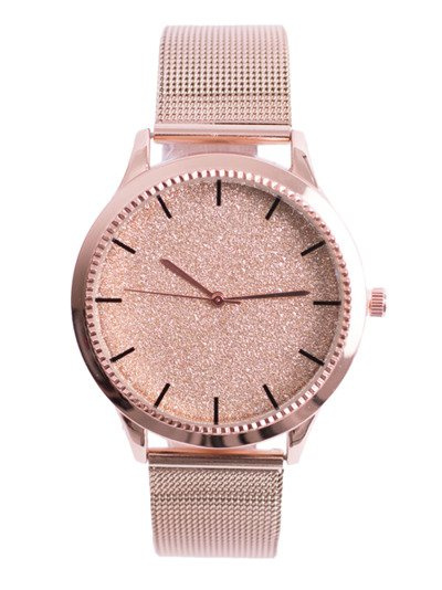 Michael John Crux Gold Brokat Damenuhr