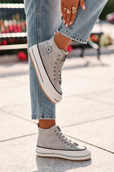 Meleg női platform cipők Eco Leather Big Star OO274069 kék