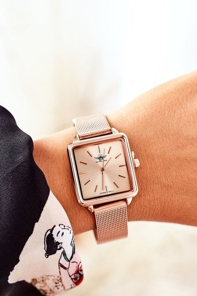 Négyzet alakú tárcsa Michael John Rose Gold